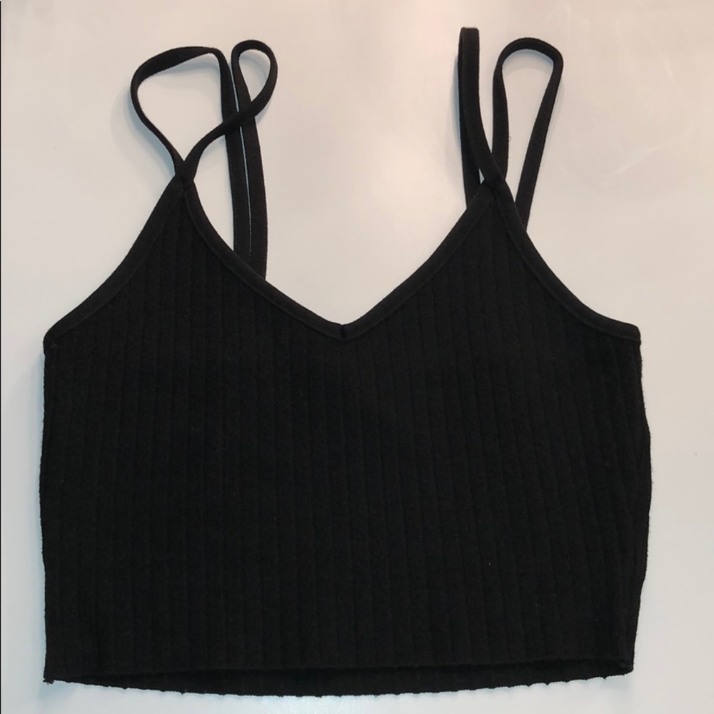 Angl black crop top